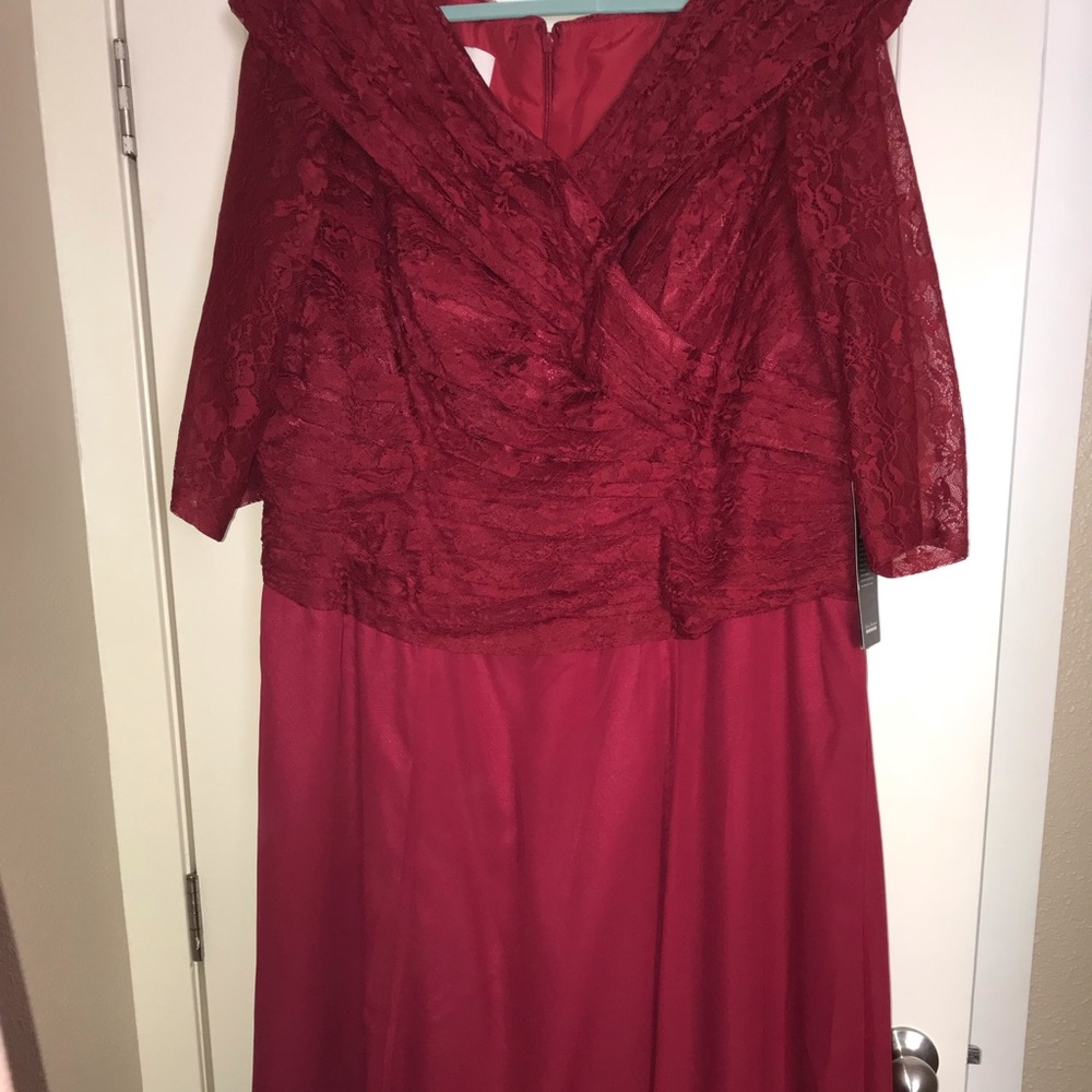 Custom made red dress